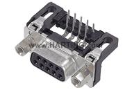 DSUB SV FE SSDP ANG73-254 15P PL2 HOLE