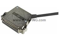 D Sub side entry metal hood 50 pole with