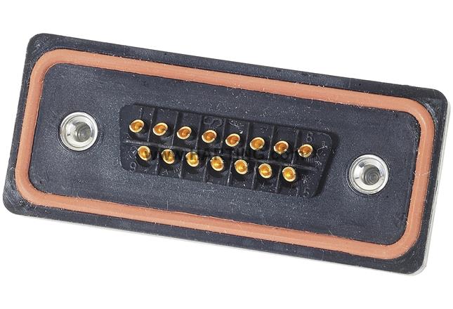 D SUB IP 67 15 POLE STRAIGHT FRONT PLAST