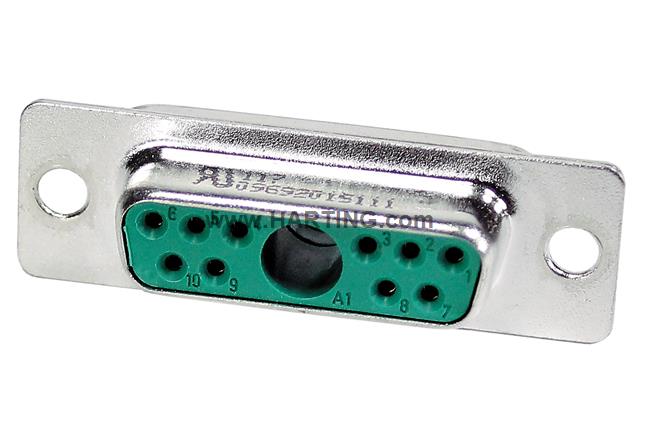 D-SUB M 11W1 STR FE SCUP TH PL3