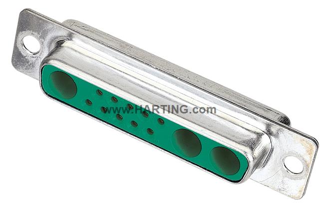 D-SUB M 13W3 STR FE SCUP TH PL3