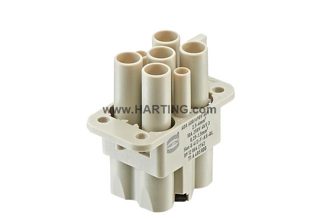 Han Q 4/2-F insert with QL 2,5-6mm²