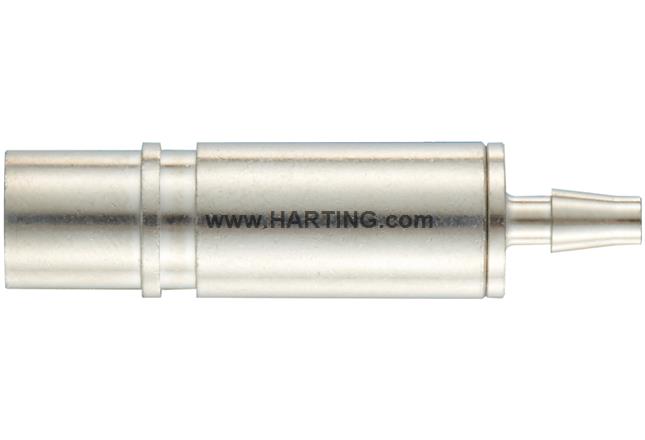 Pneum. contact metal ID 3 female+valve