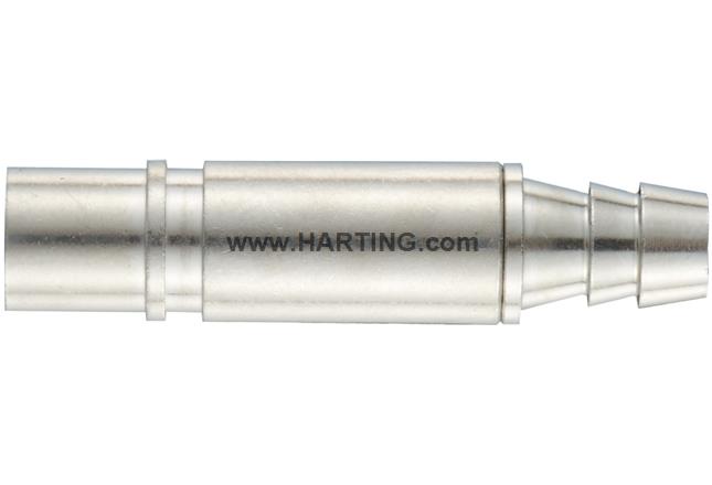 Pneum. contact metal ID 6 female+valve