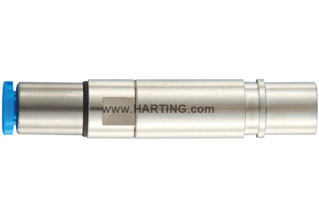 Pneum. contact metal OD 3 female+valve