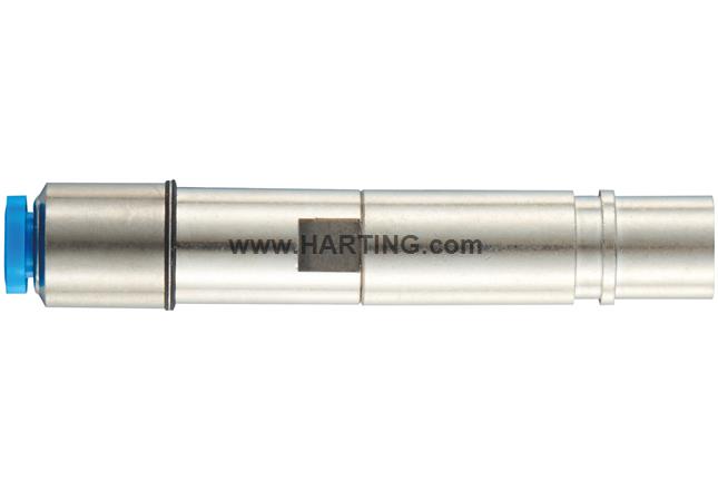 Pneum. contact metal OD 4 female+valve