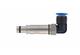 Pneum. contact metal OD 6mm male angled