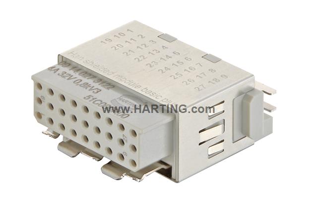 Han shielded module basic plus, female