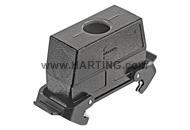 Han 24B Hood coupler M32 black 2 levers