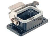 Han 6M-Base Panel 1 Lever IP67