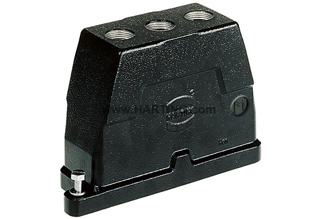 Han 24HPR Hood Top Entry 3xM25 Screw Loc