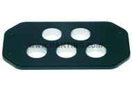 Han 48HPR cover angled housing 5xM32