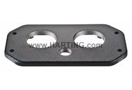 Han 48HPR mounting cover 2xM50 1xM20