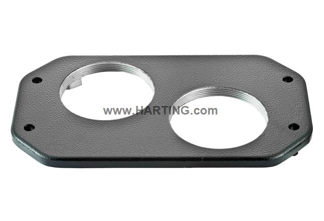 Han 48HPR cover angled housing 2xM63