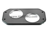 Han 48HPR cover angled housing 2xM63