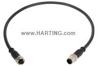 M12 Cable Assembly A-cod st/st f/m 2,0m