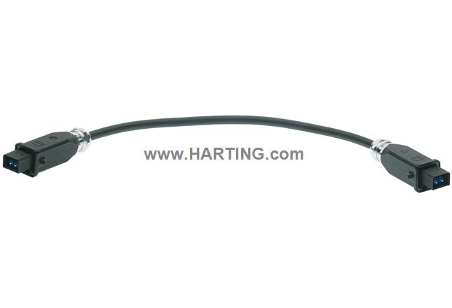 Hybr.cable Assy,AC,40m,FO+POW-SM-2xHAN3A