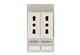 Plug socket module double Italy (CEI)