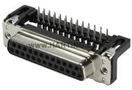 DSUB SV FE SSDP ANG73-254 25P PL2 NUT 4-