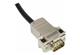 D Sub top entry plastic metallized 9 p