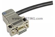 D Sub side entry plastic metallized 09 p