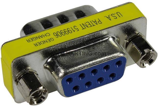 Gender changer M/F 9 pole