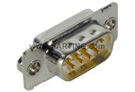 D-Sub 09-pole MinD solder cup male nut M
