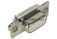 D-Sub 09-pole MinD solder cup female nut