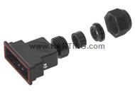 D SUB IP 67 Top entry plastic hood 15 p