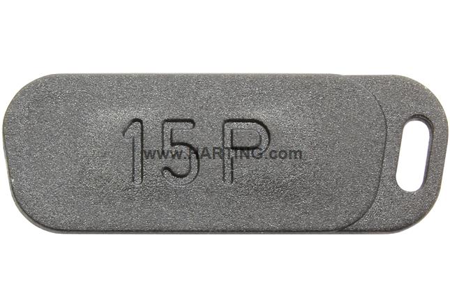 DSUB DUST CAP MA 15P BLACK