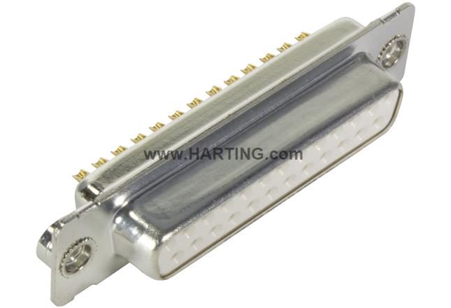 D-Sub 25-pole MinD solder cup female nut