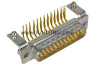 D-Sub 25-pole MinD ANG male BL nut M3 PL