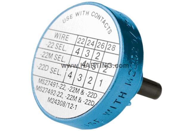 Locator for D-SUB mixed HV crimp contact