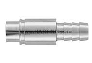 Pneum.contact metal ID 10mm,female+valve