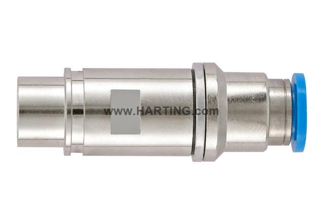 Pneum.contact metal OD 8mm,female+valve