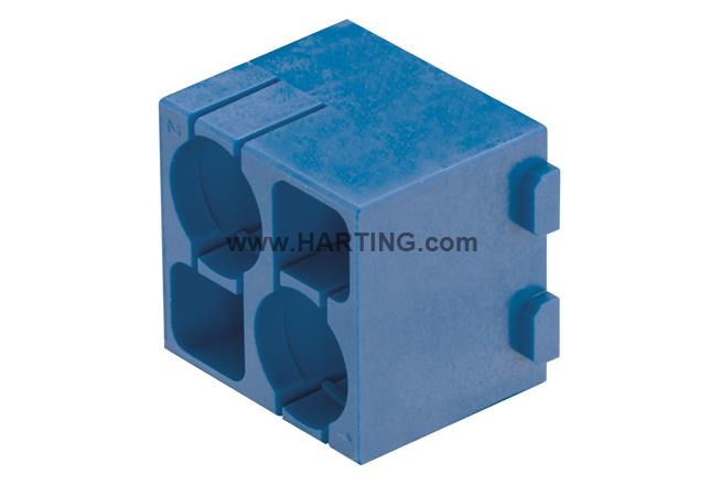 Han pneumatic module for 2 contact, male