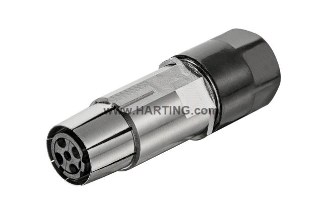 Han M12 Crimp D-coded female