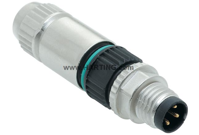 Circular Connector with Harax M 8 / 4-po