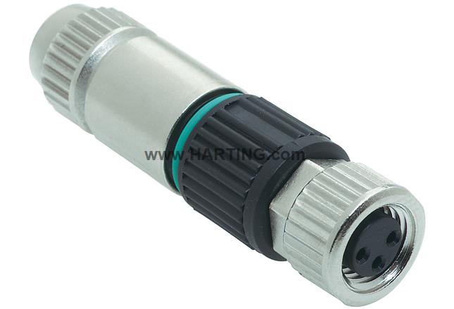 Circular Connector with Harax M 8 / 4-po