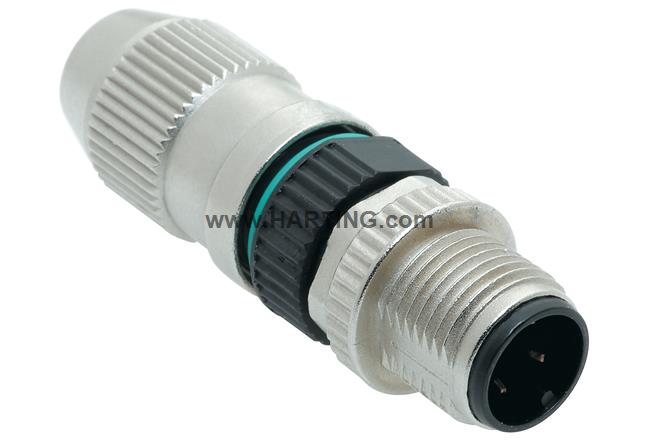 Circular Connector with Harax M 1 2/ 4-p