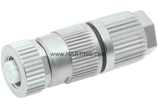 Circular Connector w. Harax M12 L 3 F