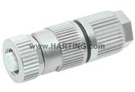 Circular Connector w. Harax M12 L 3 F