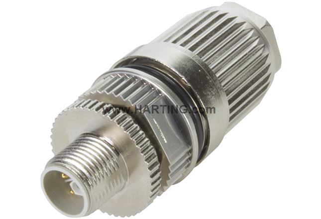 M12 Power Crimp male L-coded