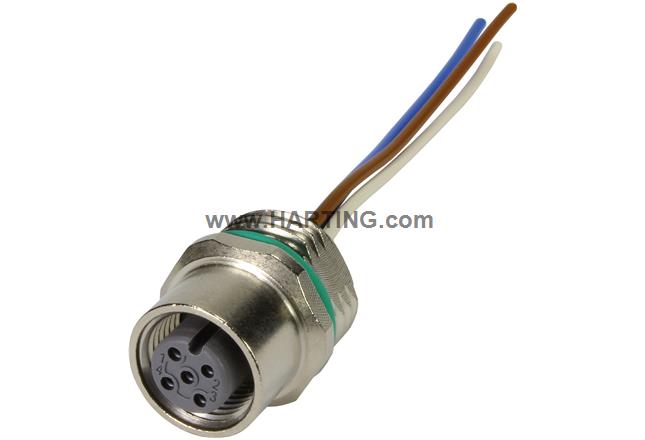 M12 Cable Assembly A-cod st/- f/- 0,5m