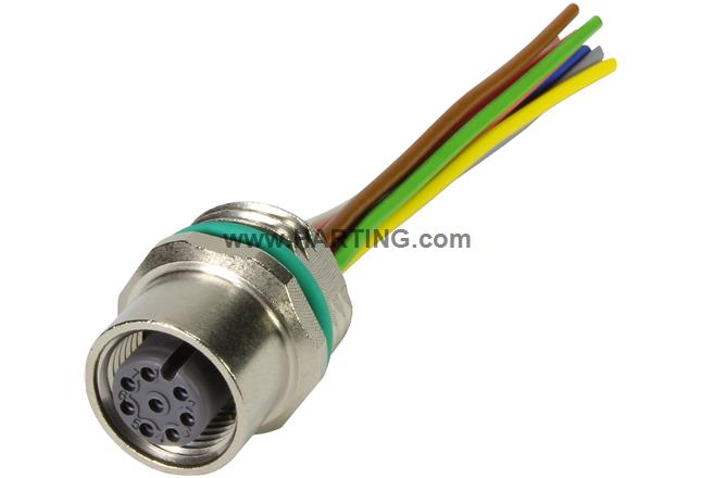 M12 Cable Assembly A-cod st/- f/- 0,5m