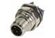PCB receptacle male back A-cod 4-pole