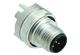 M12 panel feedtrough/PCB straight A-cod.