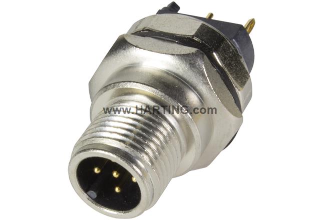 PCB receptacle male front A-cod 5-pole