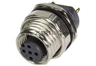 PCB receptacle female back A-cod 4-pole