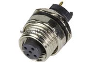 PCB receptacle female back A-cod 5-pole